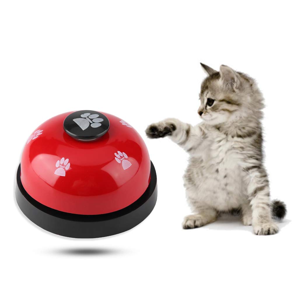 Campanello per Addestramento del Cane, Campanello per Cani Campana per Animale Addestramento Premendo Campana per Chiamata(Rosso)