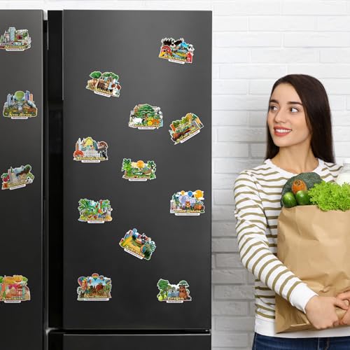 51 imanes de estados para refrigerador con diseño colorido miniatura 6