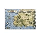 The Wheel Of Time Map Poster, The Westland Map Print, Fan Gift, Aes Sedai Poster, Wheel of Time Mov Poster Canvas Wall Living Room Art Poster Bedroom Painting And Wall Art Picture Print Modern Home B