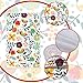 WEBEEDY Golf Cart Seat Covers,Bohemian Floral Design Summer Breathable Golf Cart Seat Towel Blanket Keeps Seat Clean for Most 2-Seat Golf Carts,100% Microfiber Soft Golf Accessories,51