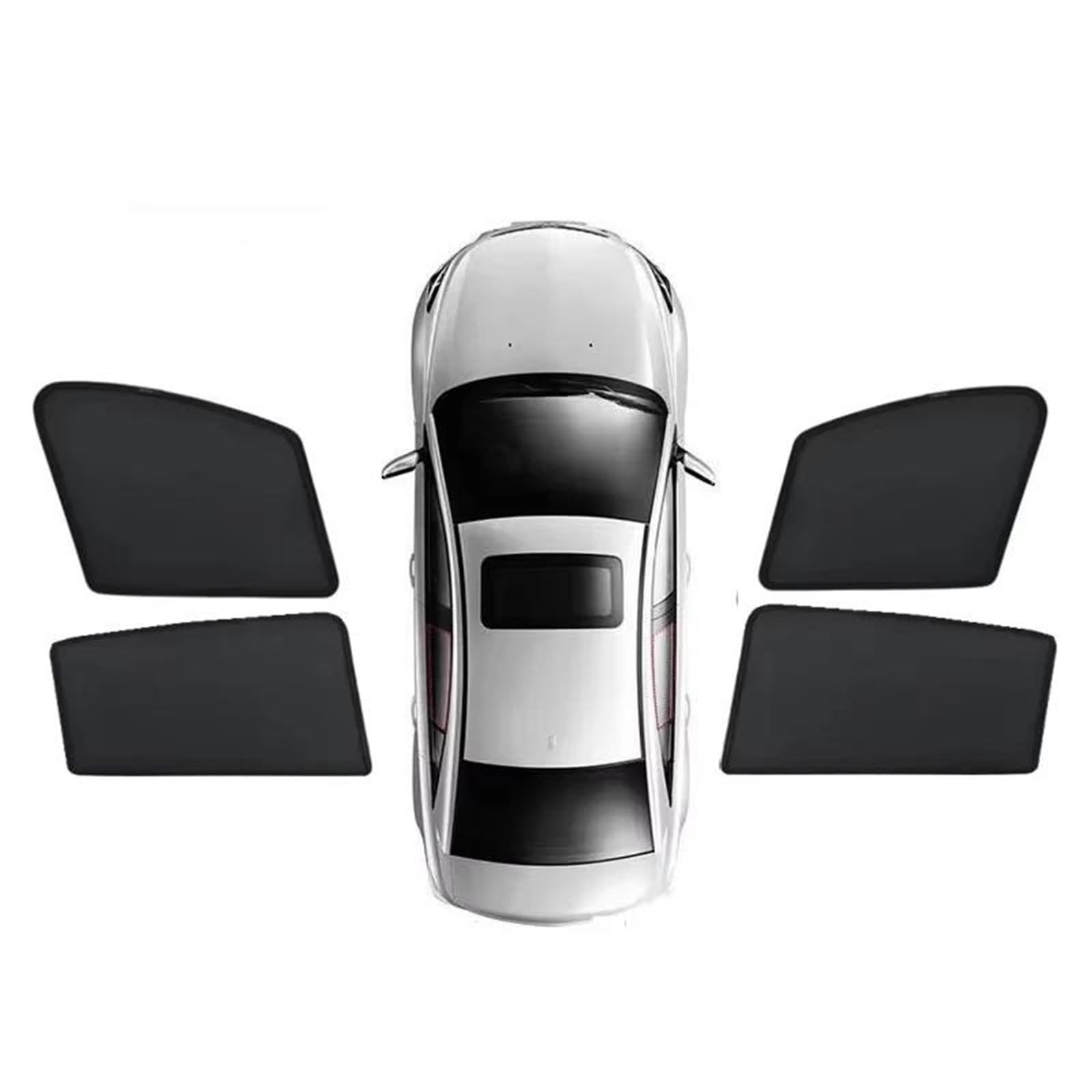 Para Q3 Para F3 2019 2020 2021 2022 2023 2024 Malla Cortina Protección Visera Completa Accesorios De Coche Parasol Coche Magnético(4pcs Front Rear)