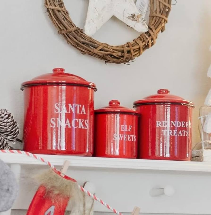 1960's ホーローキャニスター3個セット　Nasco ナスコスターファイア 1960's ホーローキャニスター3個セット Nasco ナスコスター