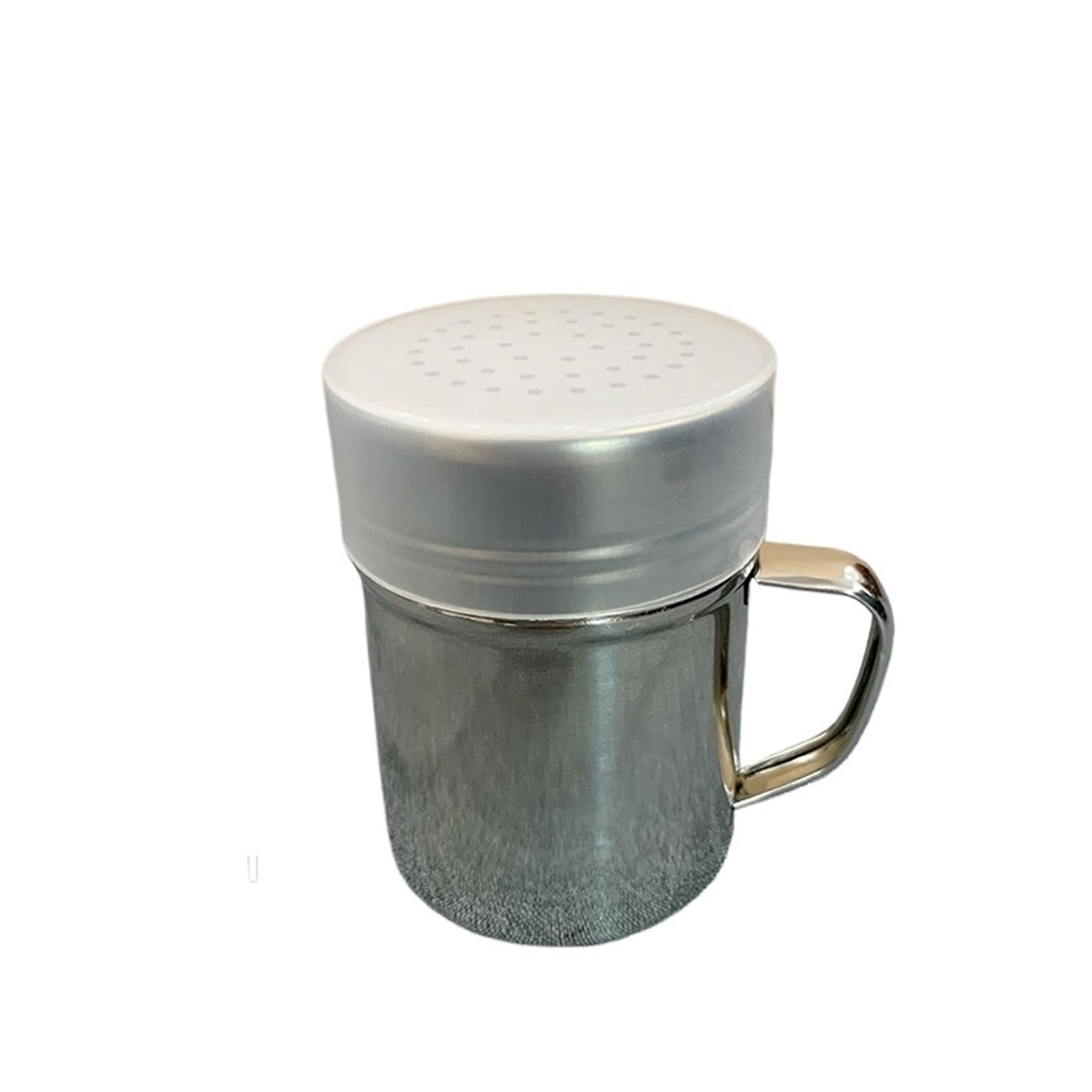 Pulverstreuer Griff Shaker Pfeffer Zucker Salz Edelstahl Spender Pulver Tube Kaffee Utensilien Küchenwerkzeug(B 6.6X9.4cm)