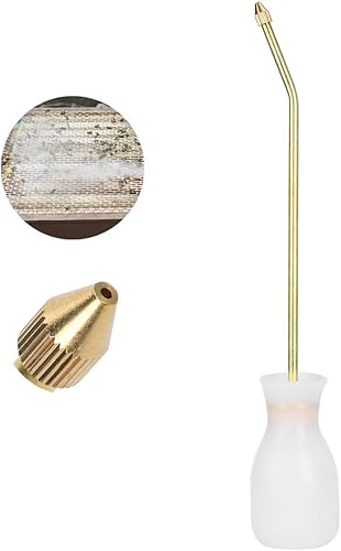 Miniatura 8 de Mokernali Plumero de polvo, aplicador de polvo, rociador de jardín con tubo largo de cobre, plumero de bombilla para plantas de jardín para