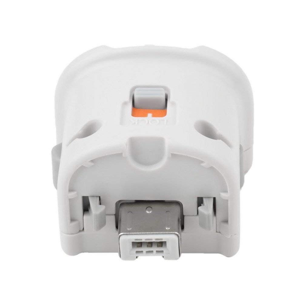 Adattatore Motion Plus - [2 Pack] Adattatore per sensore Acceleratore di sensore Remote Motion Plus Esterno per Nintendo Wii Remote Telecomando controllore Telecomando Wii Wii U - Bianco