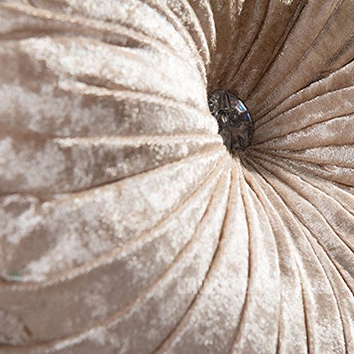 Novwang Throw Pillow Velvet Chair Cushion Couch Pumpkin Throw Pillow Home Decorative Floor Pillows,13.39 × 13.39 Inch (Beige) #TOP1