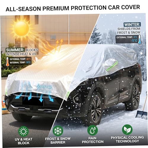 Cubierta de medio coche de aluminio impermeable para SUV 6