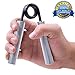 Metal Hand Gripper by xFitness | The Best Grip, Forearm & Finger Exerciser | Singer Gripper in 5 Colors, Resistance Level From 50 lbs. to 350 lbs. with Redefined Ergonomic Knurling (Silver, 150 LBS)