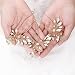 Unicra Bride Wedding Crystal Hair Pins Wedding Bridal Hair Pieces Accessories for Women and Girls Pack of 3 (Gold)