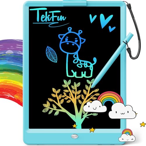 TEKFUN LCD Writing Tablet for Kids, 10-inch Coloring Drawing Pad, Mess Free Doodle Board, Christmas...