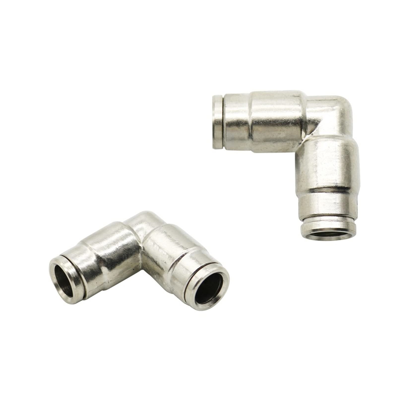 Conector de manguera de jardín 3/8 "Sistema de enfriamiento de niebla codo de acoplamiento rápido Acoplamiento de riego de invernadero agrícola Acoplamiento de tubería de jardín 10 piezas