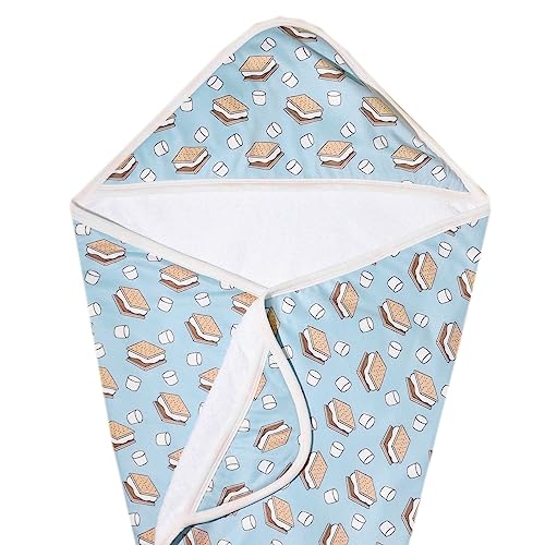 Image of Copper Pearl Hooded Bath Towels Premium Knit /Terry Cloth Baby Towels with Hood, Pockets, and Cool Designs - Great to Gift and Make Bath Time Fun - Baby Bath Towel, S'Mores