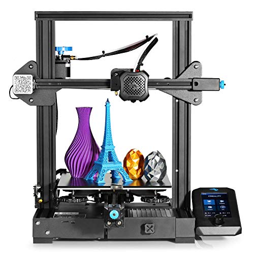 Comgrow Creality Ender 3 V2 3D Printer Silent Motherboard Fast Heating Glass Platform Resume Printing Upgraded UI Easy to Install High-precison Build Volume 8.6X8.6X9.8in DIY FDM 3D Printer