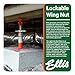 Ellis Manufacturing Light-Duty Steel Construction Jack - Adjustable Screw Jack Post for Floor Leveling, Beams, and Concrete - 20,000 lb Load Capacity - 13