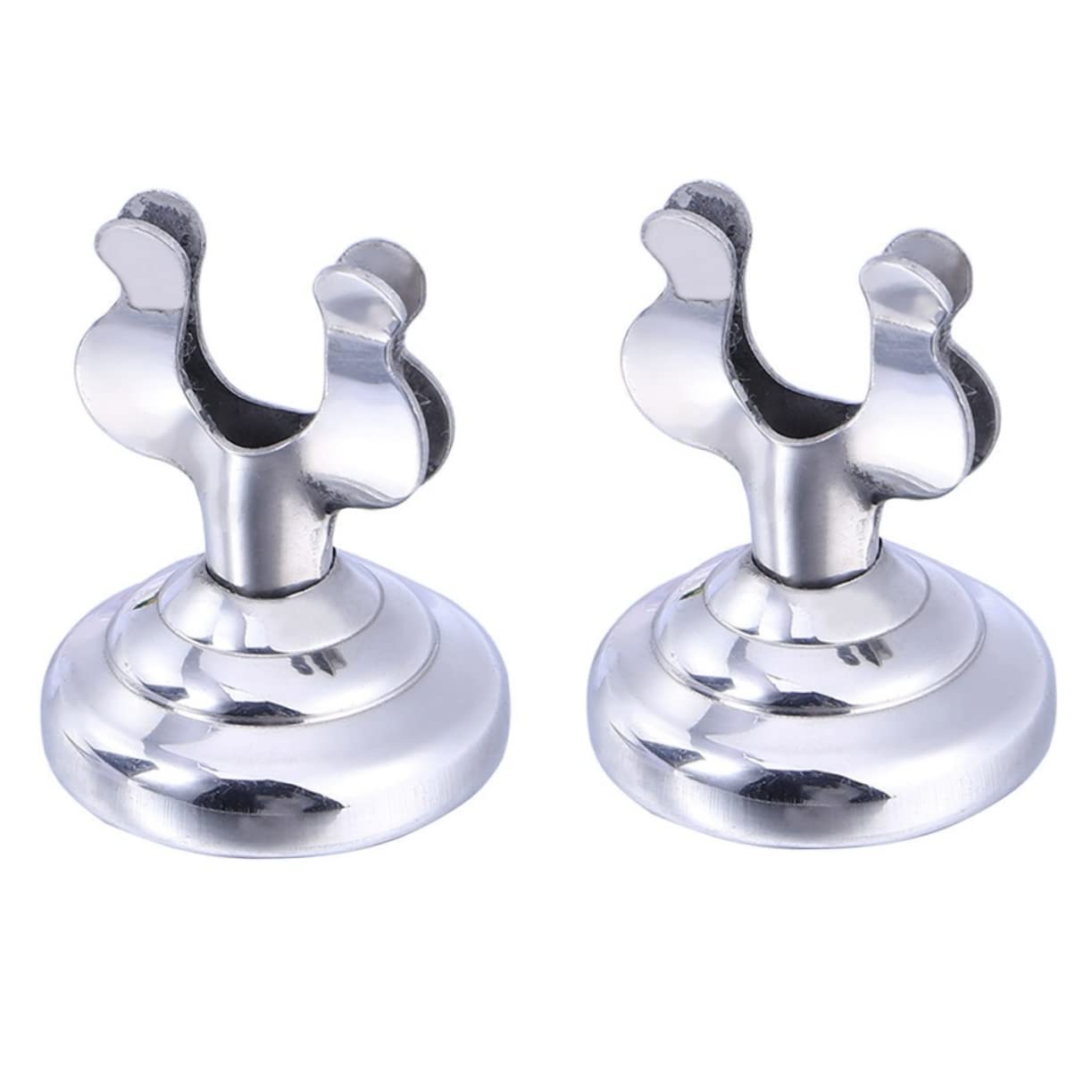 PRETYZOOM 4PCS Stainless Steel Tabletop Menu Holder Elegant Meal Stand for Restaurants Card Display Sleek Design for Menus and Banquet Lists Silver Finish