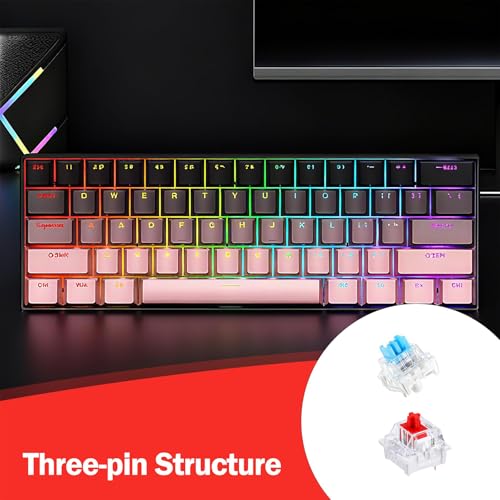 Image of 20 Pcs Mechanical Keyboard Switches, Blue Switch Mechanical Keyboard, Gaming Keyboard Switches, MX Mechanical Blue Switches, Universal Keyboard Switches for Custom Mechanical Keyboards