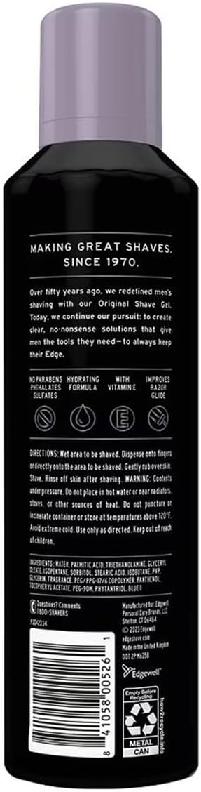 Edge Extra Moisturizing with Vitamin E Shave Gel 7 oz (Pack of 6)