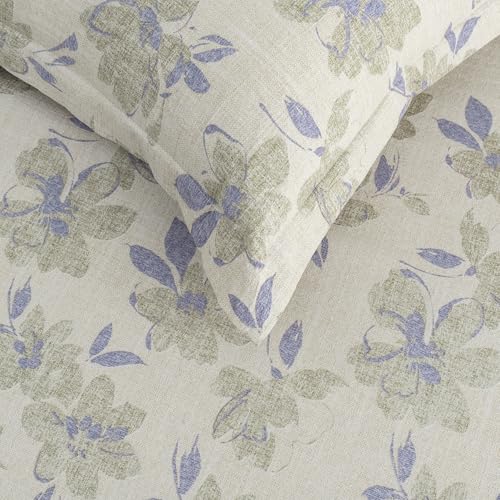Image of Cortina Cloud Cotton King Size Bedsheet with 2 Pillow Covers | Super Soft, Breathable & Skin-Friendly Bedsheet for Double Bed King Size with Boho Design | 270x250 cm (White & Grey, King)