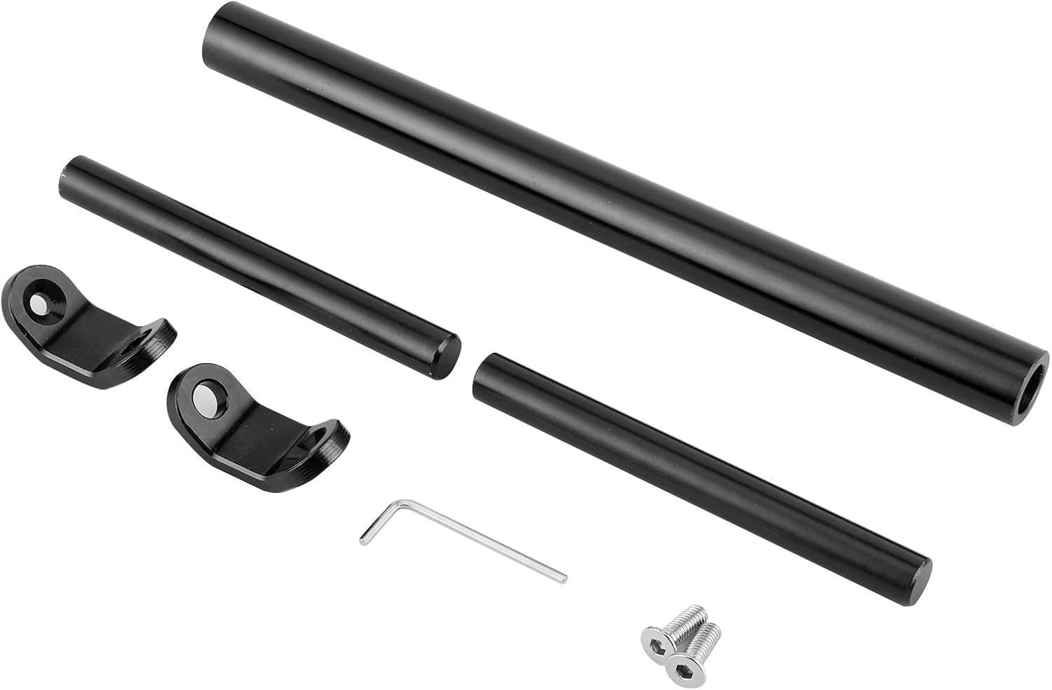 Extension de Guidon de Moto en Alliage d'Aluminium CNC, Renfort de Barre Transversale, Noir, pour Motos, Scooters, Véhicules Électriques
