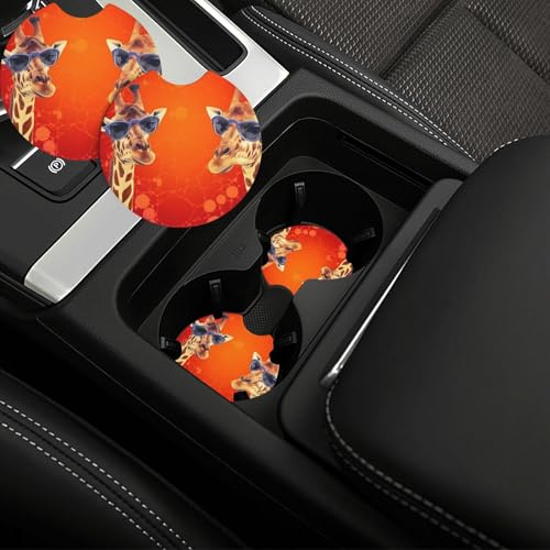 Portavasos de carro universal redondo de neopreno 2 piezas miniatura 1