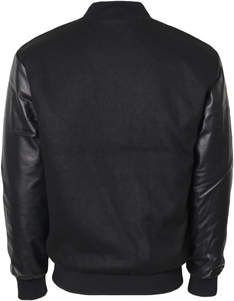 URBANJ Men's Varsity Jacket Baseball Letterman Bomber Jackets