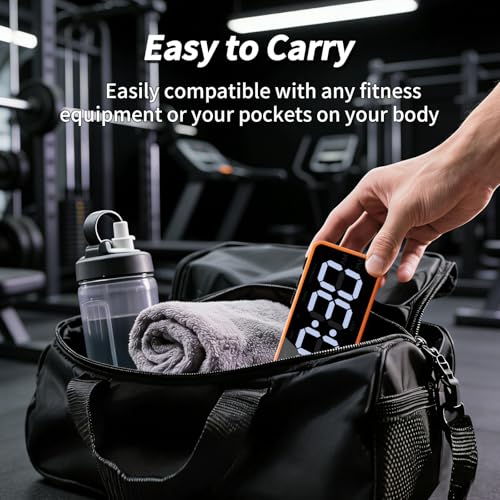 Gym Timer with Strong Magnet,LED Interval Timer for Home Gym/Workout - Image 3