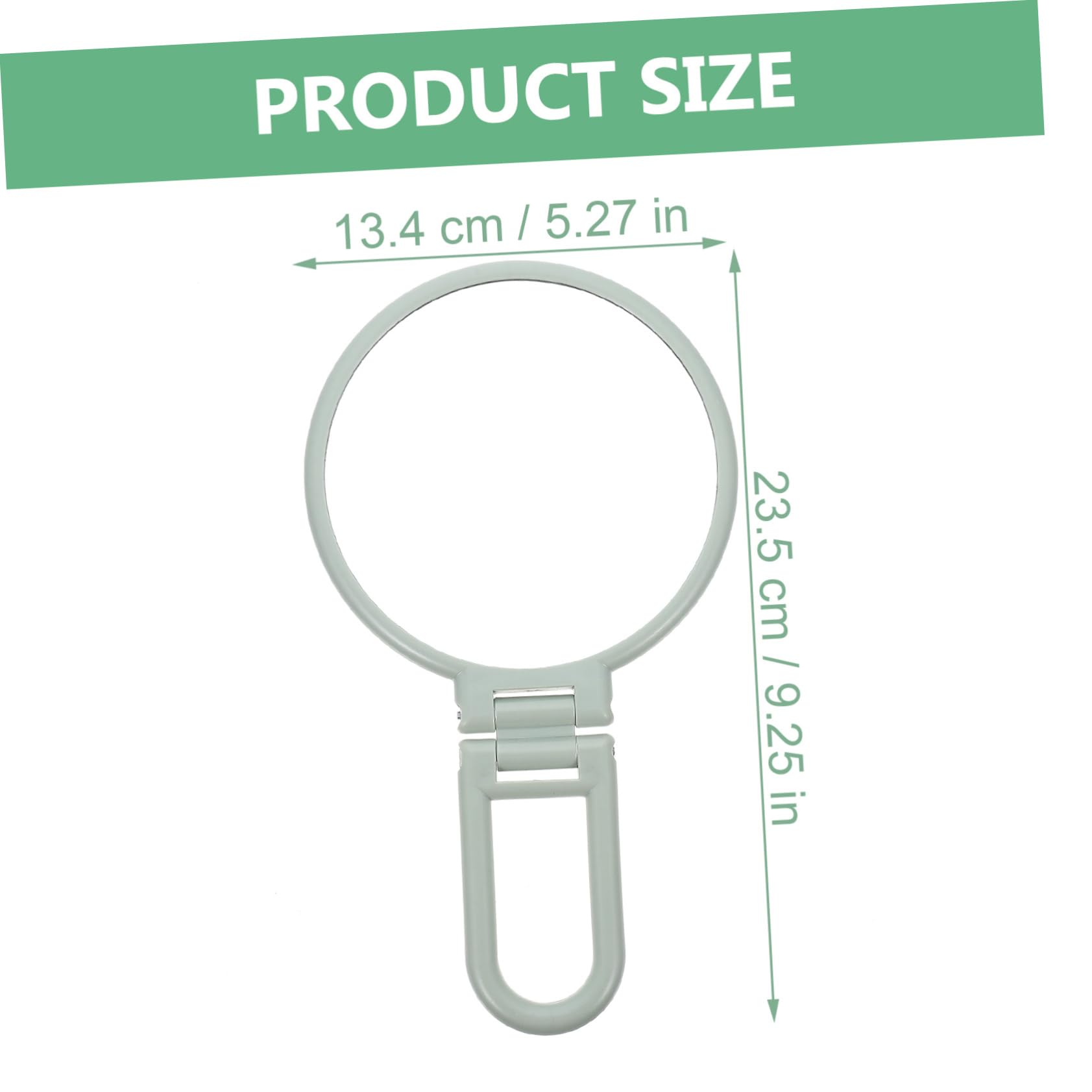 Beatifufu Handheld Makeup Mirror with Folding Handle Portable Cosmetic Mirror for Travel Lightweight Design for Easy Carrying for Makeup Application and Skin Care