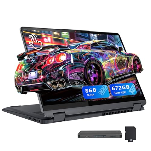 Image of Lenovo IdeaPad Flex 5i 14 inch WUXGA Touch 2-in-1 Laptop, Intel i5-1235U, 8GB LPDDR4X, 672GB Storage (512GB SSD + 160GB Docking Station Set), Backlit Keyboard, Fingerprint Reader, FHD Camera, Win 11, Gray