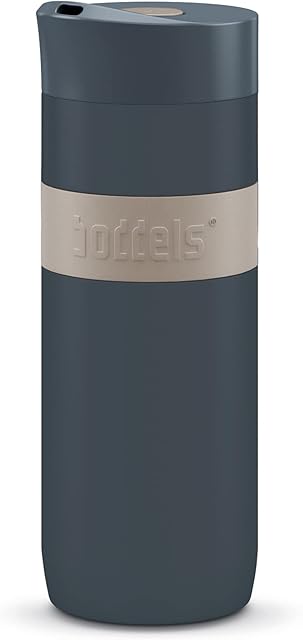 Kubek termiczny KOFFJE 370 ml  kubek do kawy na wynos, kubek termiczny, ze stali nierdzewnej, z podwójnymi ściankami, izolowany, 100% szczelności, kubek podróżny premium, zabezpieczony przed wyciekiem, do kawy na wynos, nie BPA,