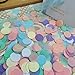 Mybbshower 1 Inch Pastel Tissue Paper Table Confetti Dots for Baby Shower Gender Reveal Birthday Party Decorations 2 oz