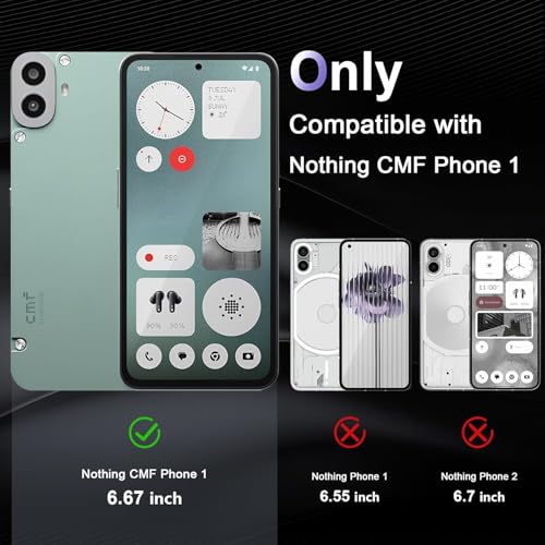 Image of REALCASE Silicone Nothing Phone CMF 1 Back Cover Case | Scratch Resistant Protective Crystal Clear Transparent | Bumper Back Cover Case for Nothing Phone CMF 1
