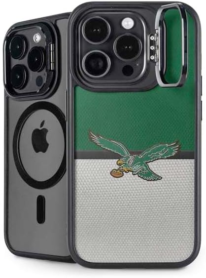 Skinit Kickstand Phone Case Compatible with iPhone 15 Pro - Officially Licensed NFL Philadelphia Eagles Vintage Design