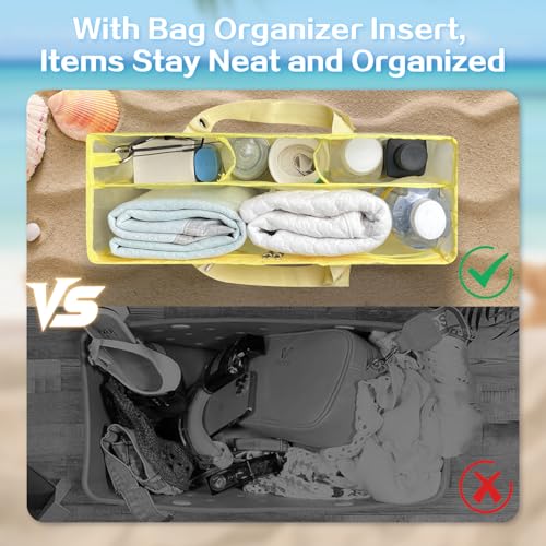 Image of XYFuuee Beach Bag Organizer Insert Divider for Medium Bogg Bag Accessories