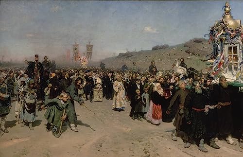 Tableau une procession religieuse poster Ilya Efimovich Repin 60x90