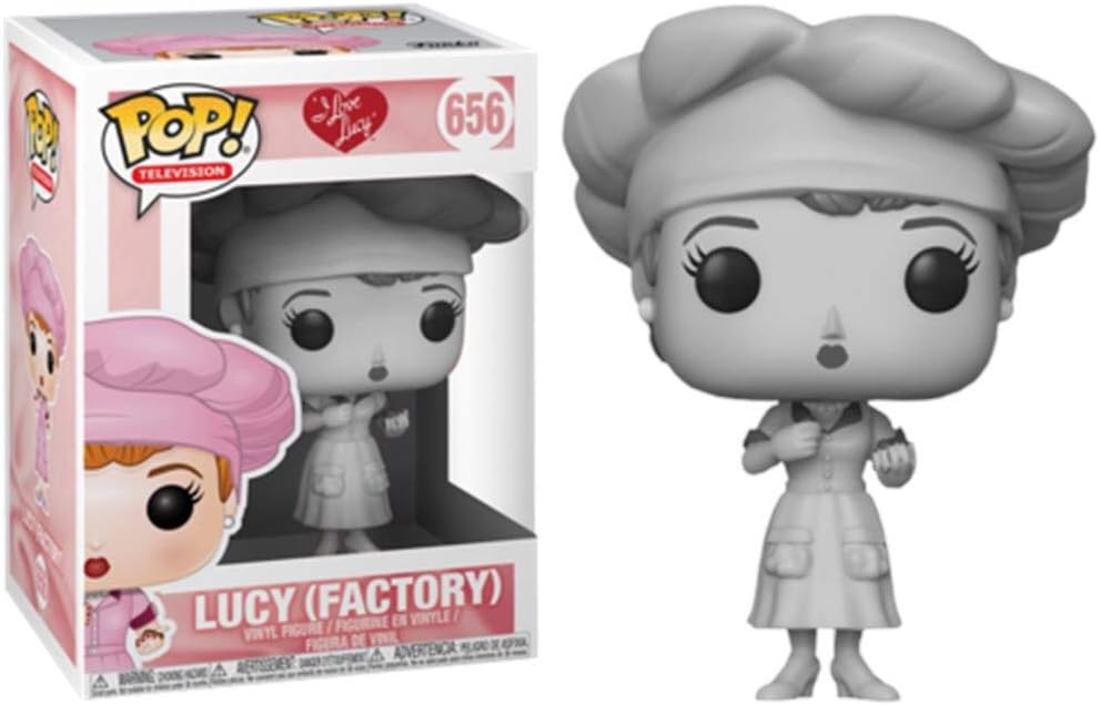 Funko 129114 Pop! Television: I Love Lucy - Factory Lucy (Black & White Exclusive) #656
