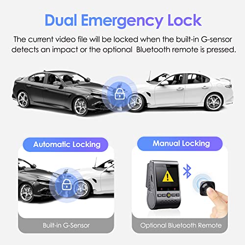 Viofo Dash Cam Front And Rear 2K 1440P 60Fps +1080P 30Fps Dual Dash Camera With Wi-Fi Gps, Emergency Recording, Motion Detection, 24H Parking Mode, Super Capacitor (A129 Plus Duo) #TOP6