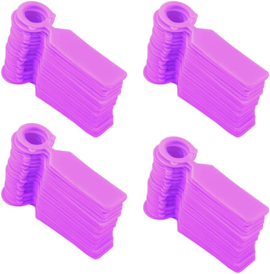 Pack of 400 Plastic Plant Signs, Weatherproof, UV-Resistant Loop Labels for Labelling, Robust Hanging Plant Stakes for Trees, Shrubs (11 cm x 2.4 cm)