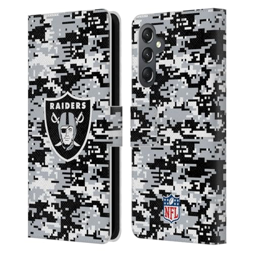 Protection Samsung Galaxy A25 5G étui portefeuille cuir NFL Raiders camouflage