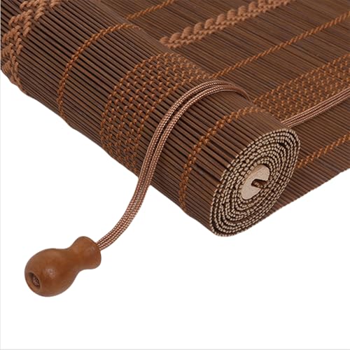 zcru004 Estores de Bambú Persianas Estores Privacidad Protección Cortina Enrollables de Bambú para Ventana,Personalizable (75x240cm)