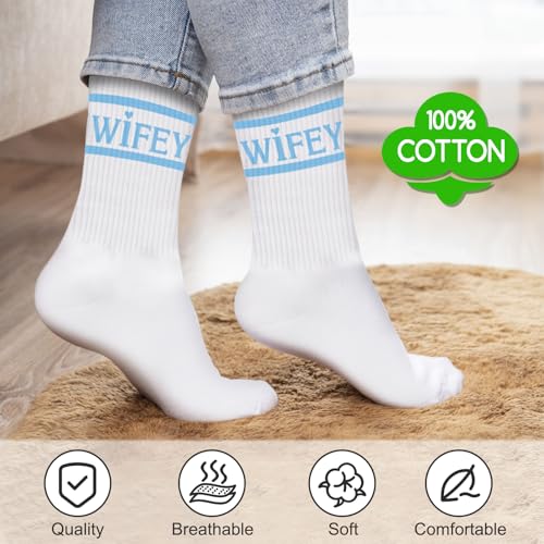 Image of Juesly Bride Gifts with Bride Socks,Wifey Socks as Bachelorette Gifts for Bride,Gifts for Wife