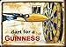 Produktbild Mini-Blechschild Guinness - Dart for a Guinness, 11 x 8 cm