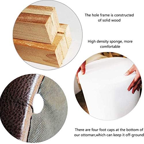 Repose-pieds de rangement en cuir pour désencombrer votre table basse