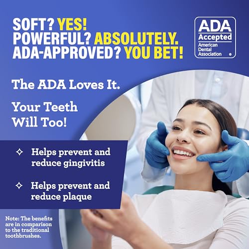 gurunanda butter on gums toothbrush ada accepted with 8000 ultra soft softex bristles for sensitive amp receding gums perfect for whiter teeth 6 ct