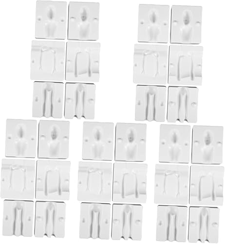 VILLCASE Moldes de plástico blando 5 juegos de moldes de plástico humanoide molde de familia humanoide modelo de muñeca modelo de cera de jabón