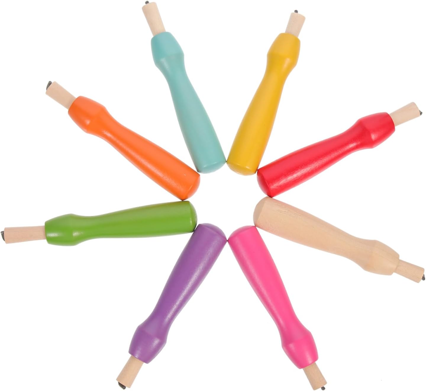 Wooden Felting Needles for DIY Wool Craft Beginners 8 Pcs Set
