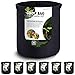 VIPARSPECTRA 6-Pack 3 Gallon Grow Bags - Thickened Nonwoven Aeration Fabric Pots Container with Handles Heavy Duty Durable for Garden Indoor Plants