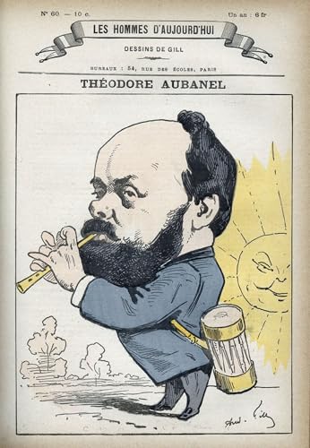 Reproducción de lienzo de Theodore Aubanel por Andre Gill mural 60x90cm