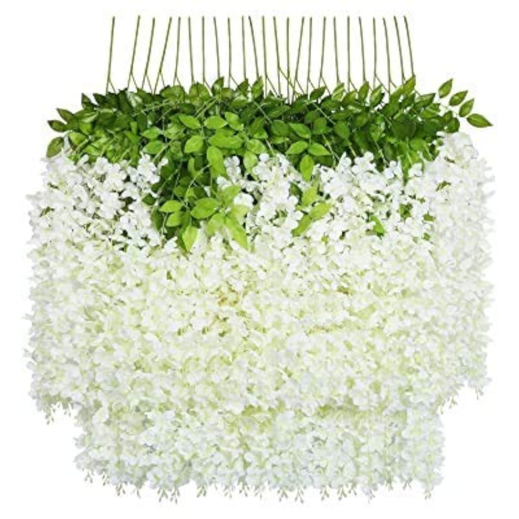Artificial Polyester Hanging Flower Wisteria Vines