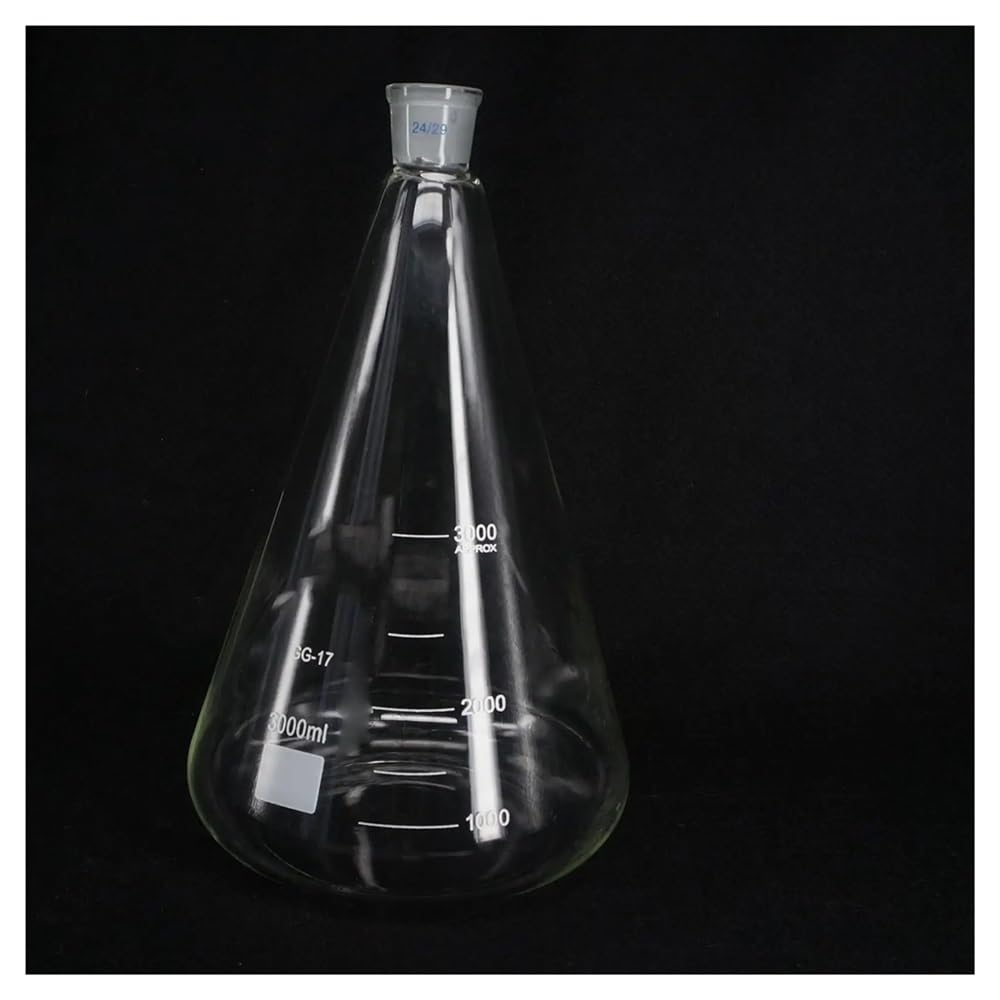 3000 ml 24/29 Beuta Erlenmeyer szklana butelka stożkowa materiały laboratoryjne