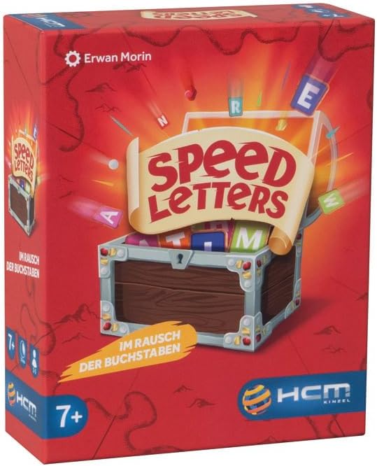 HCM Kinzel - Speed Letters | Fast Letter Game with Treasure Hunt | Collect & Win | Fun for The Whole Family | Card Game | German | 55201